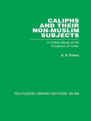 cover image of Caliphs and their Non-Muslim Subjects